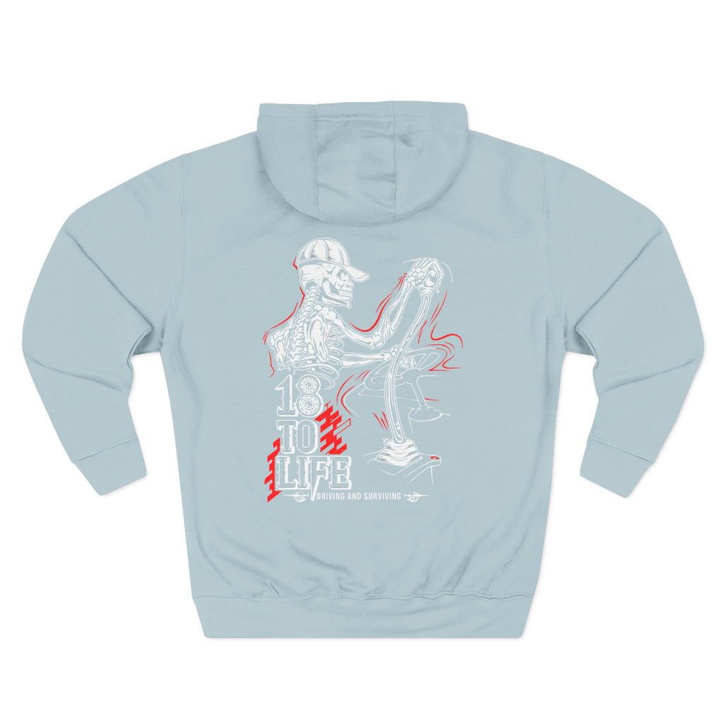 Three-Panel Fleece Hoodie