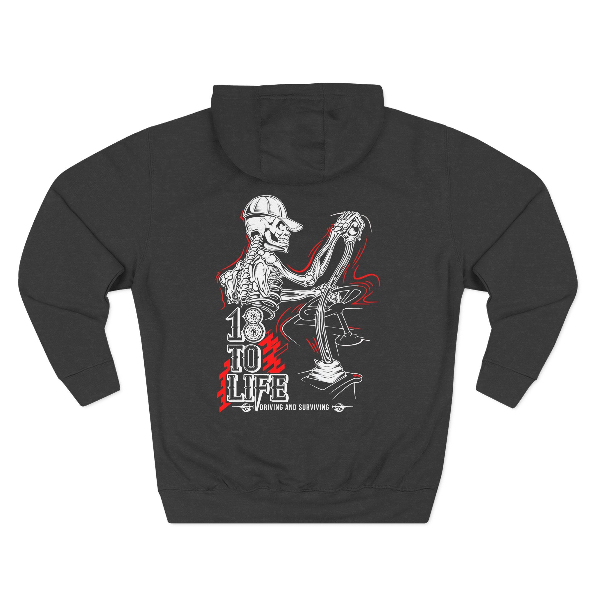 Three-Panel Fleece Hoodie