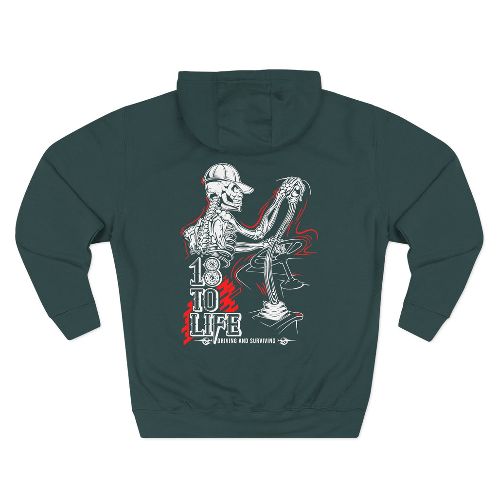 Three-Panel Fleece Hoodie
