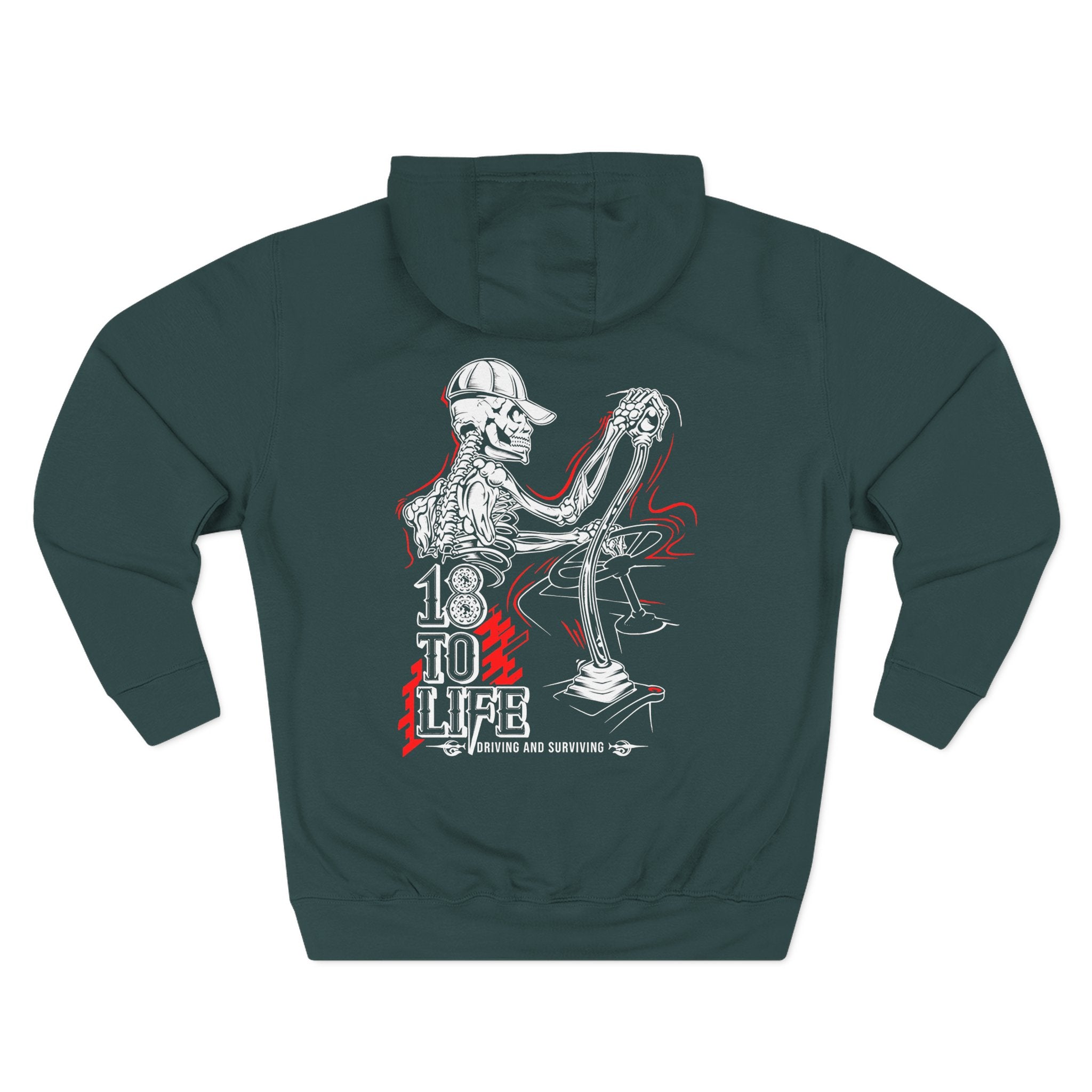 Three-Panel Fleece Hoodie