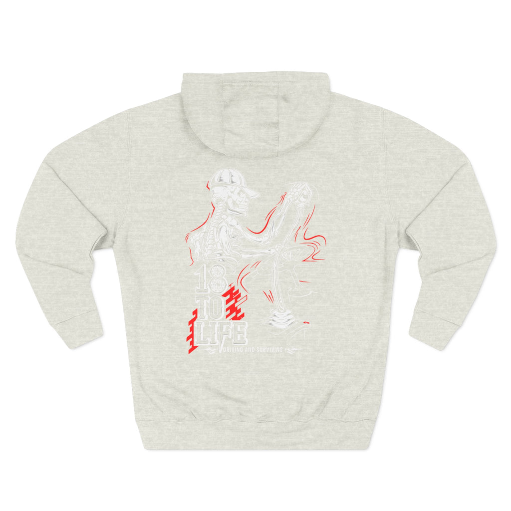 Three-Panel Fleece Hoodie