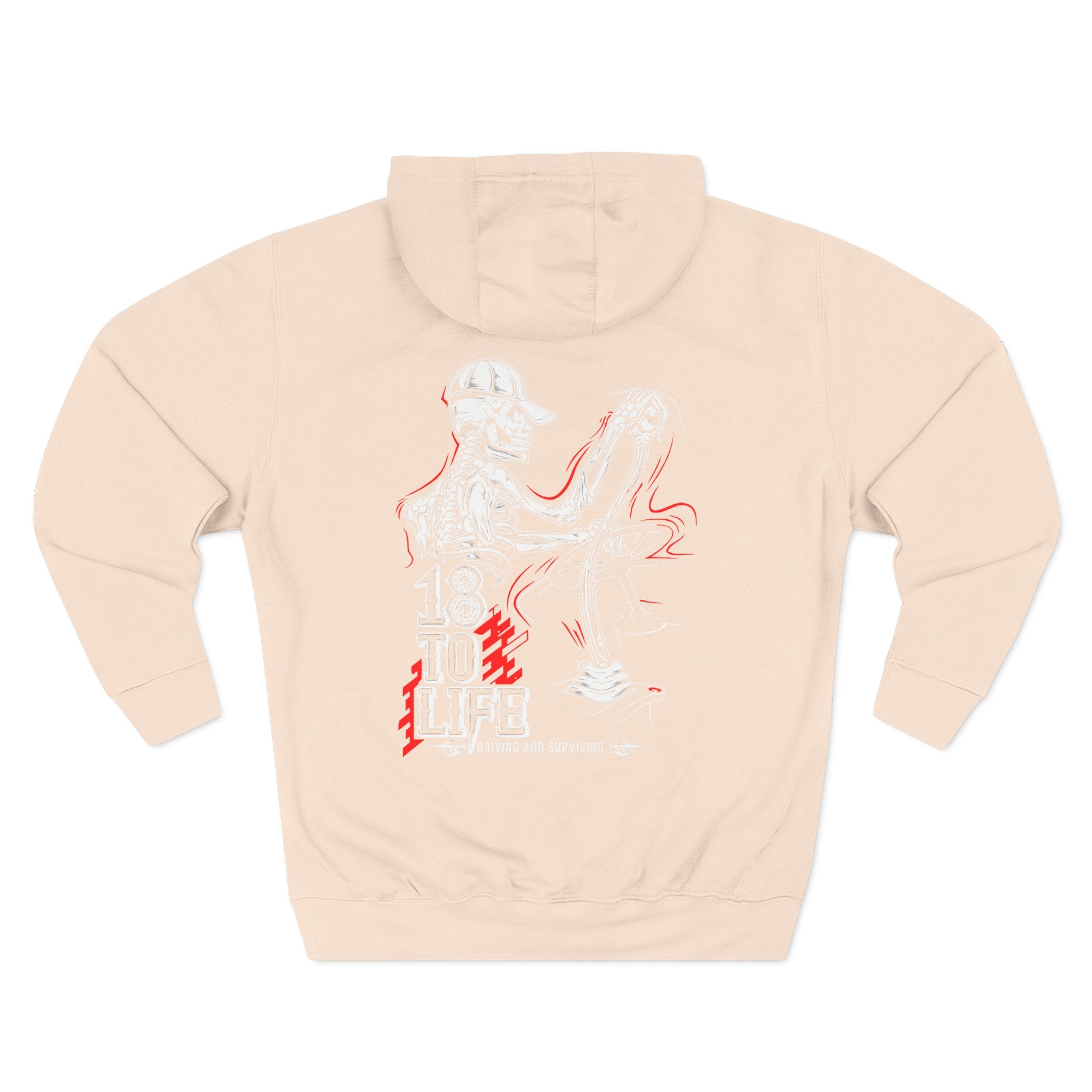 Three-Panel Fleece Hoodie