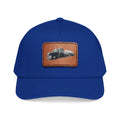 Mid Profile Baseball Cap with Leather Patch (Rectangle)