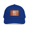 Mid Profile Baseball Cap with Leather Patch (Rectangle)
