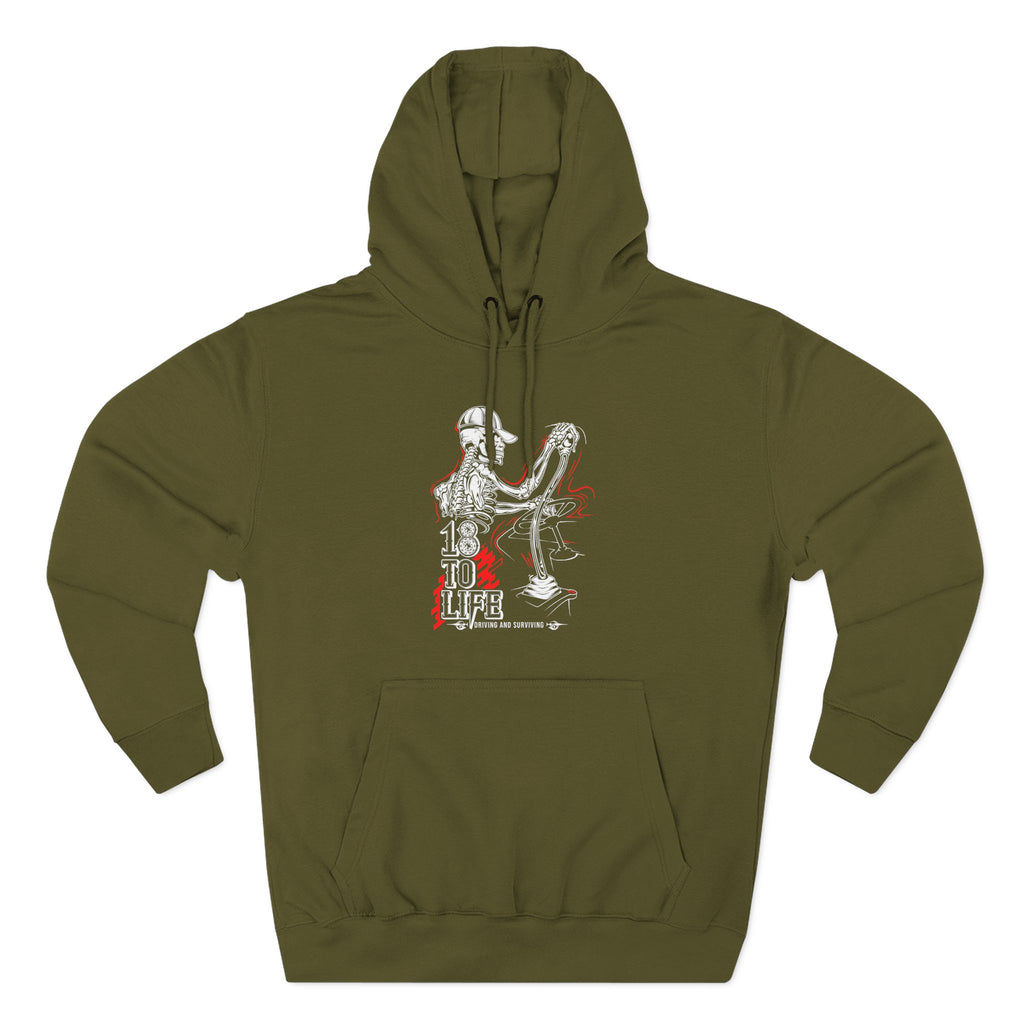 Three-Panel Fleece Hoodie