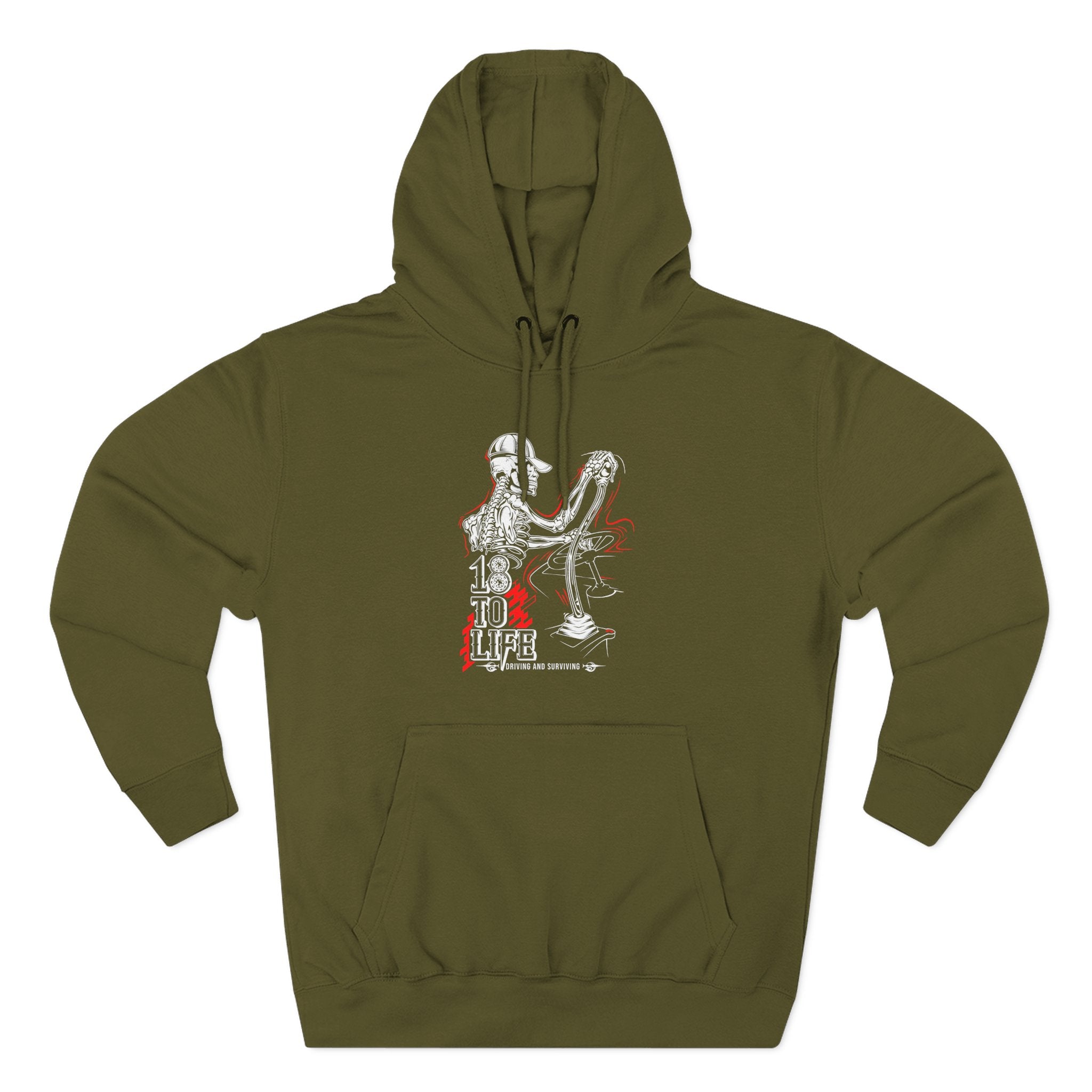 Three-Panel Fleece Hoodie