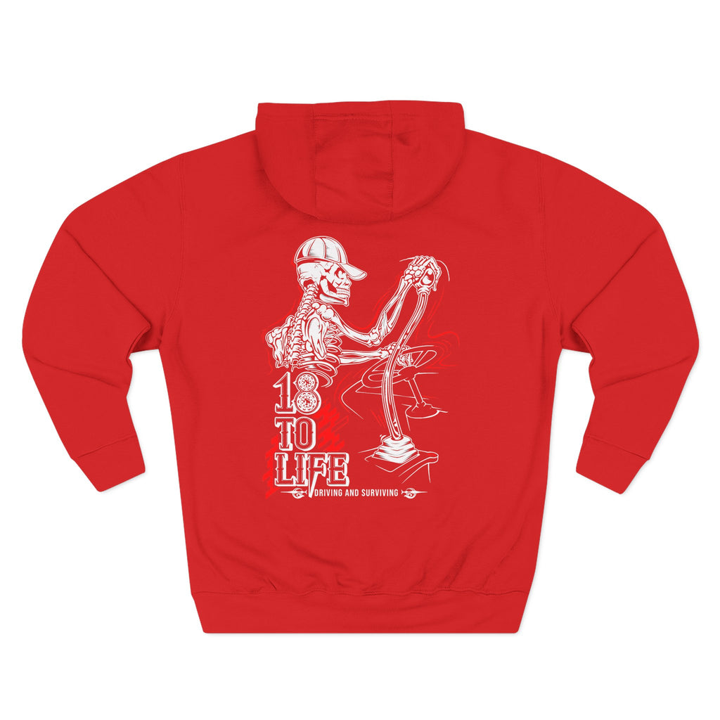 Three-Panel Fleece Hoodie