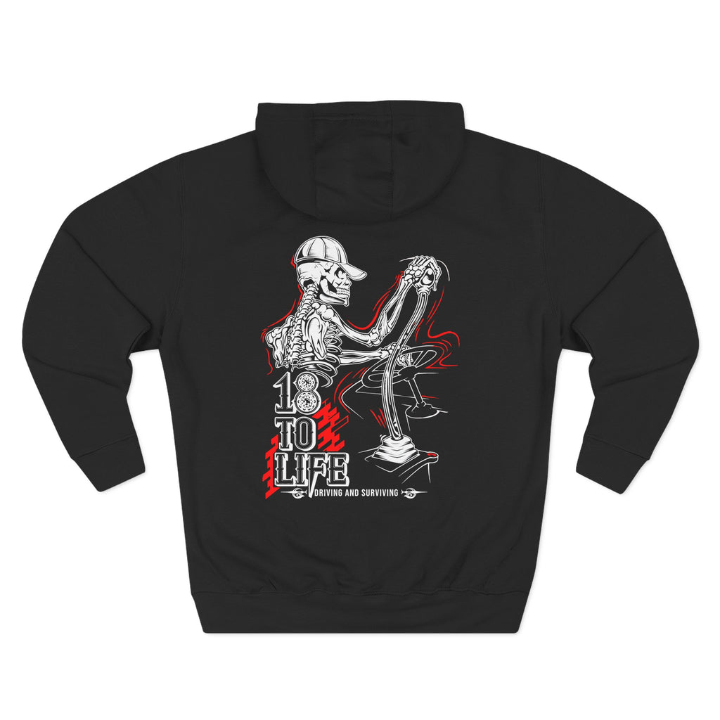 Three-Panel Fleece Hoodie