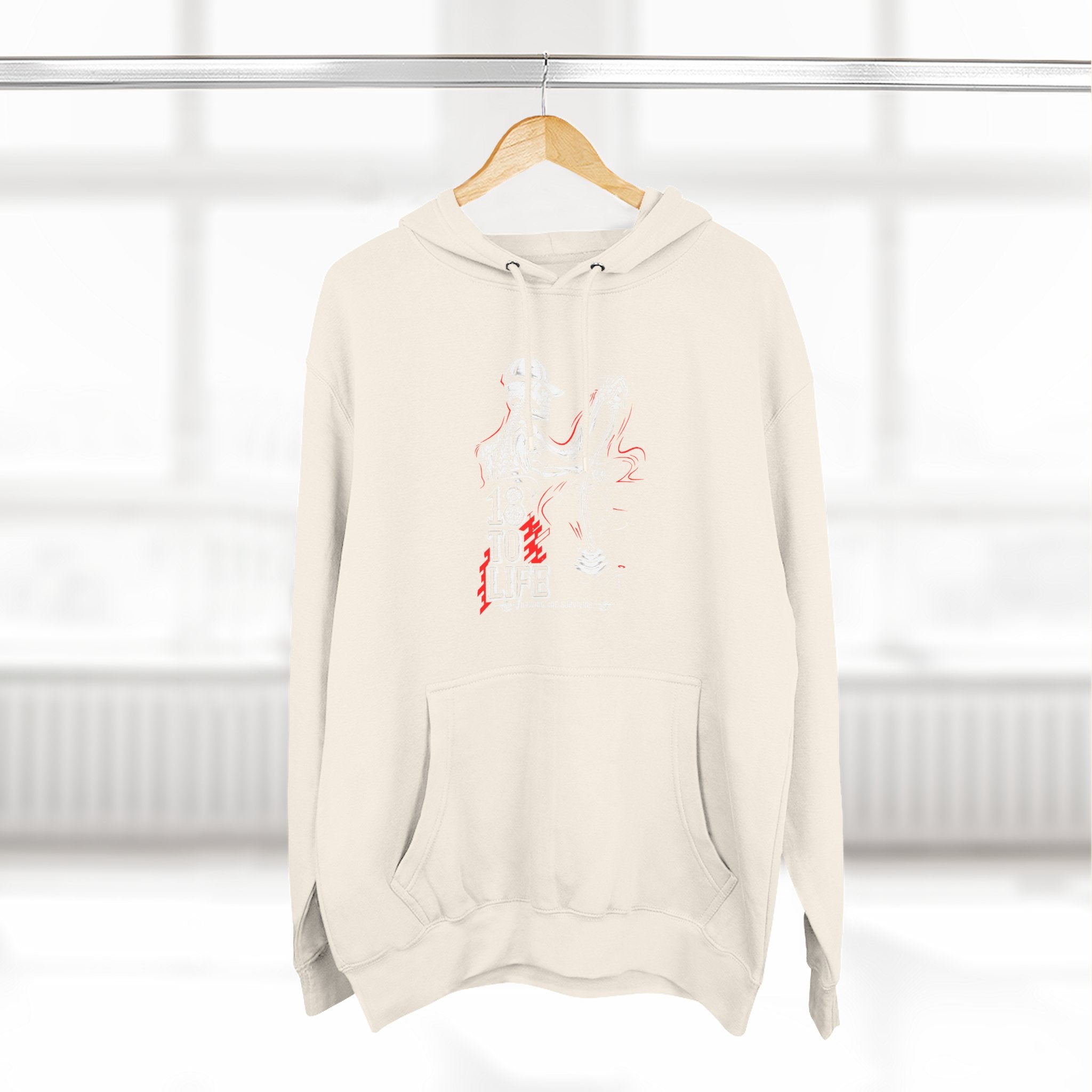Three-Panel Fleece Hoodie