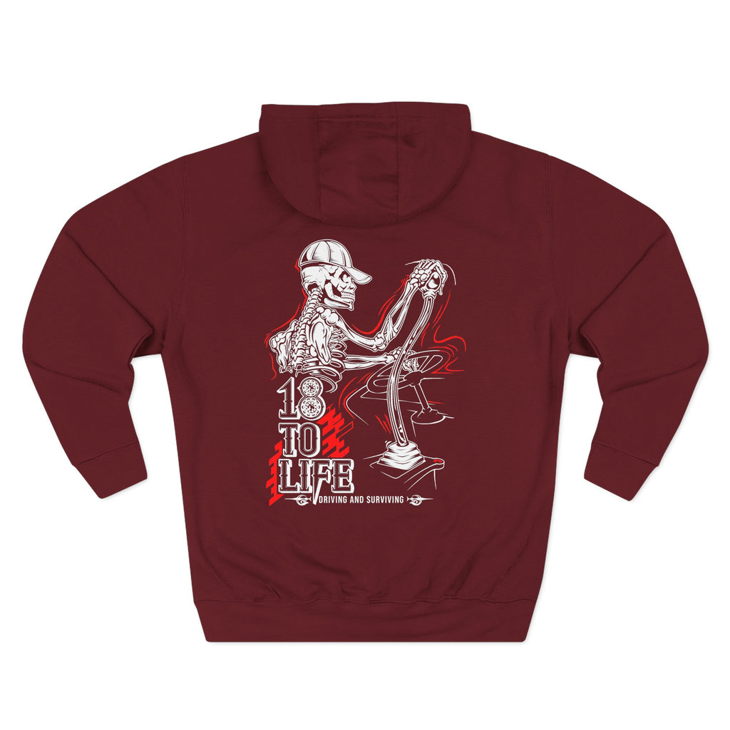 Three-Panel Fleece Hoodie