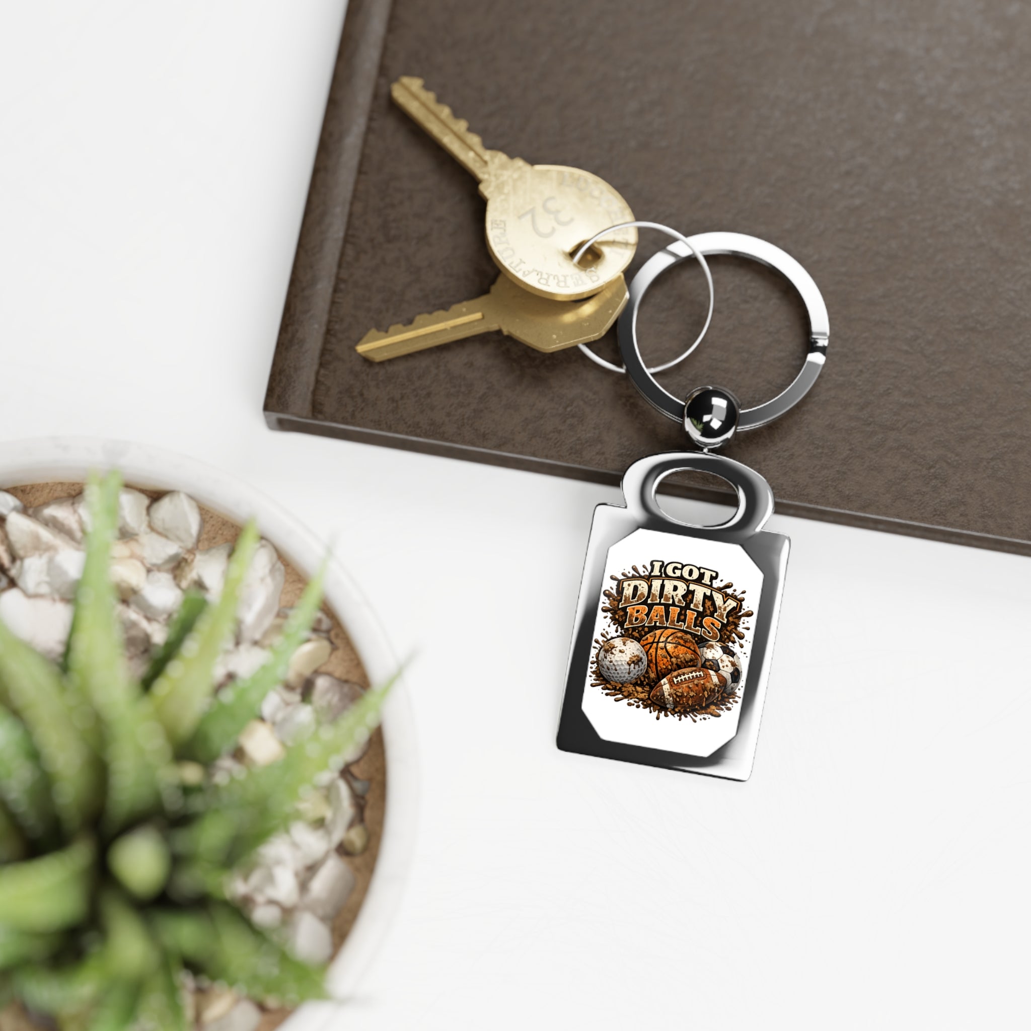 Rectangle Photo Keyring