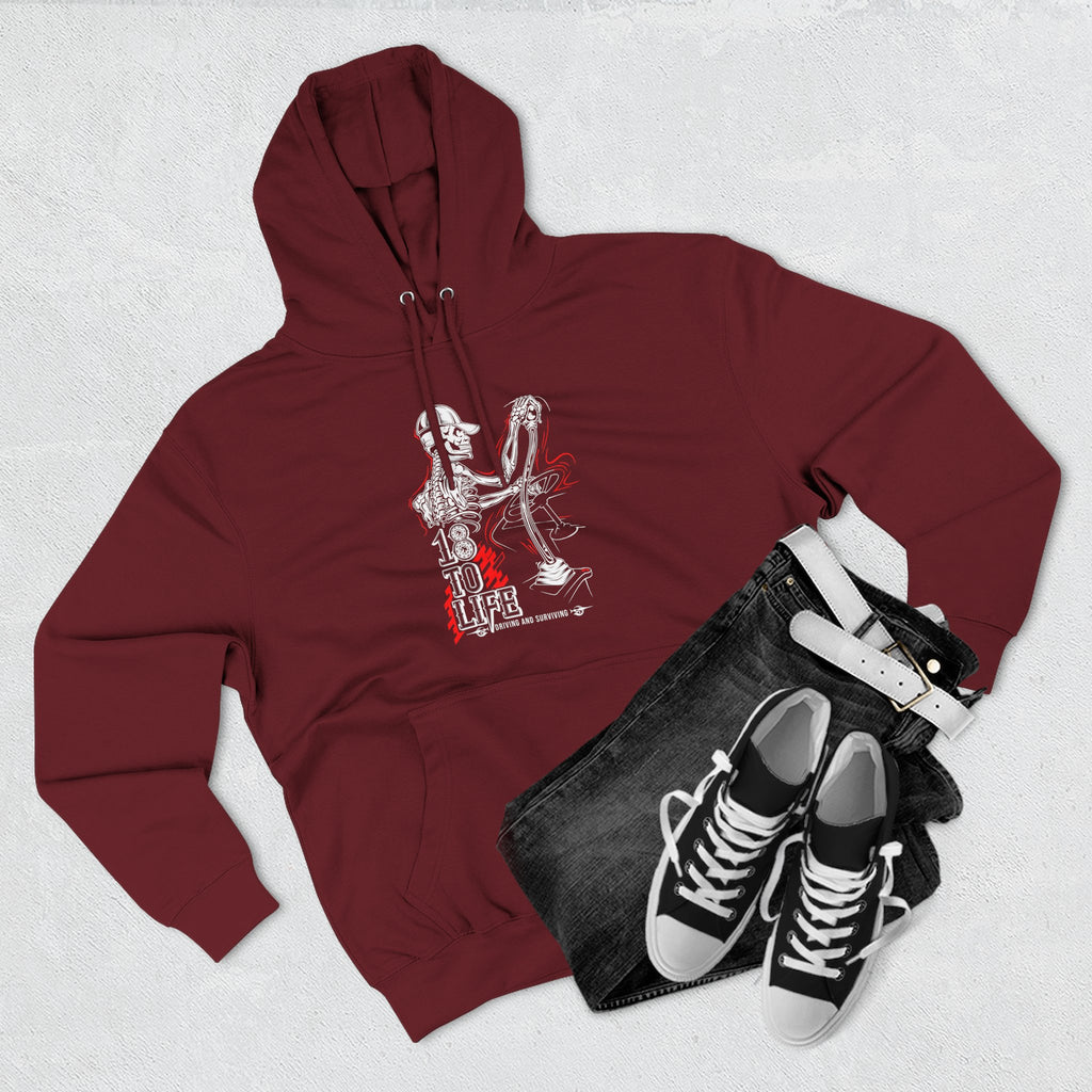 Three-Panel Fleece Hoodie