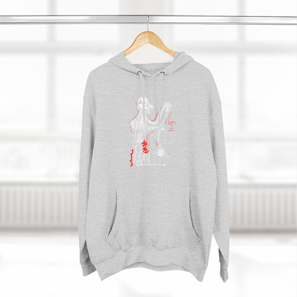 Three-Panel Fleece Hoodie