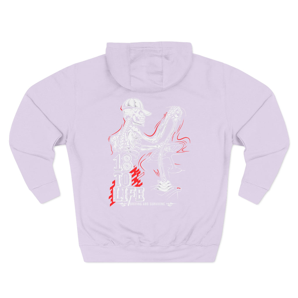 Three-Panel Fleece Hoodie