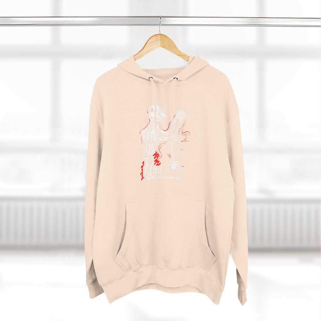 Three-Panel Fleece Hoodie