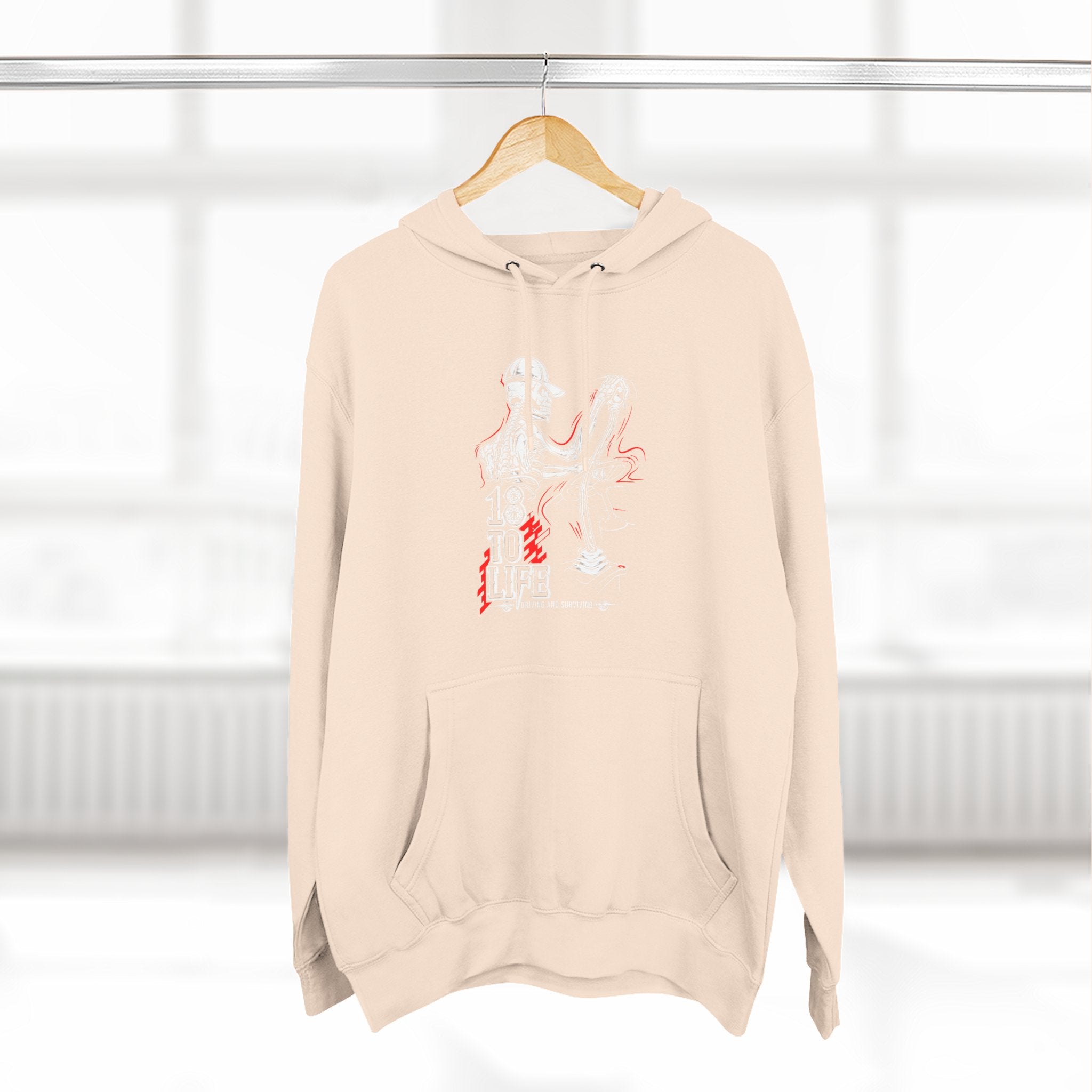 Three-Panel Fleece Hoodie