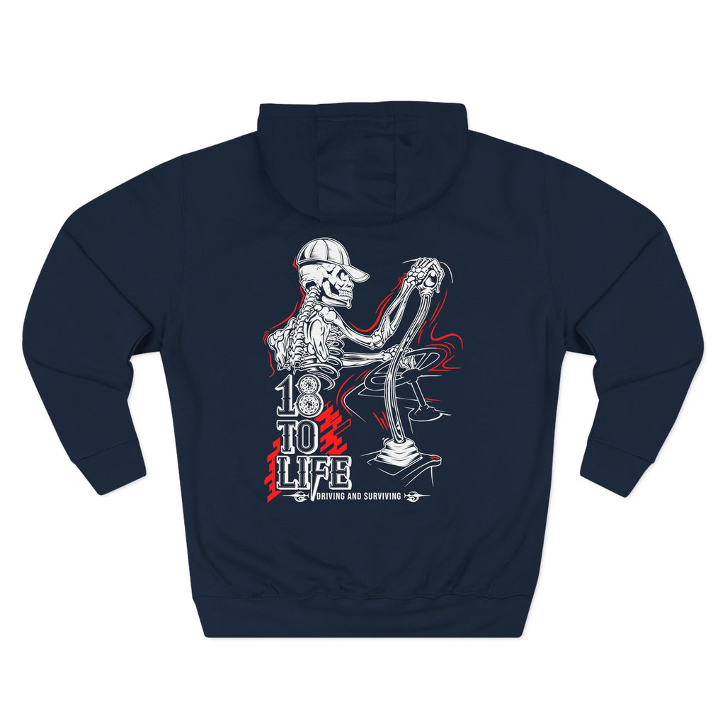 Three-Panel Fleece Hoodie