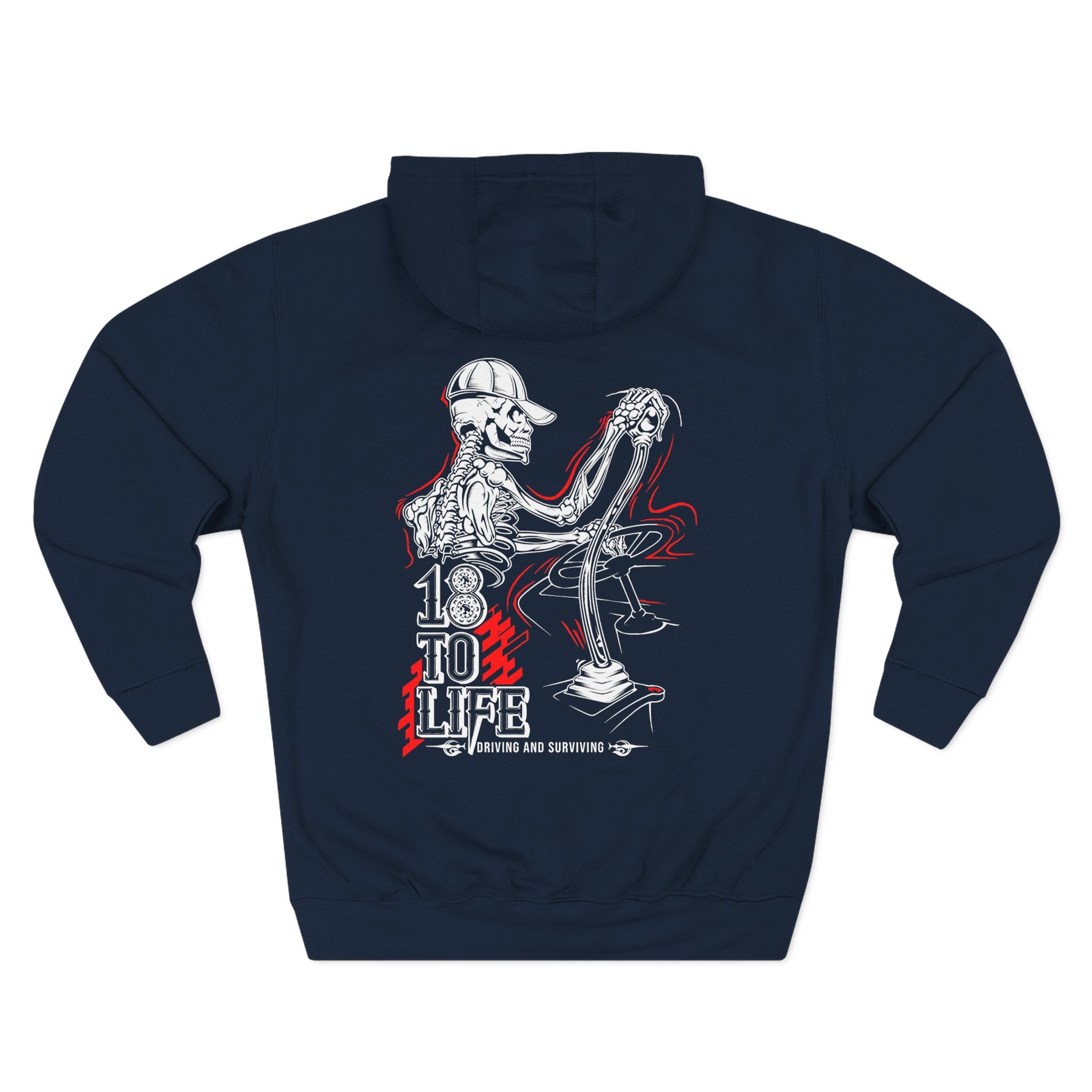 Three-Panel Fleece Hoodie