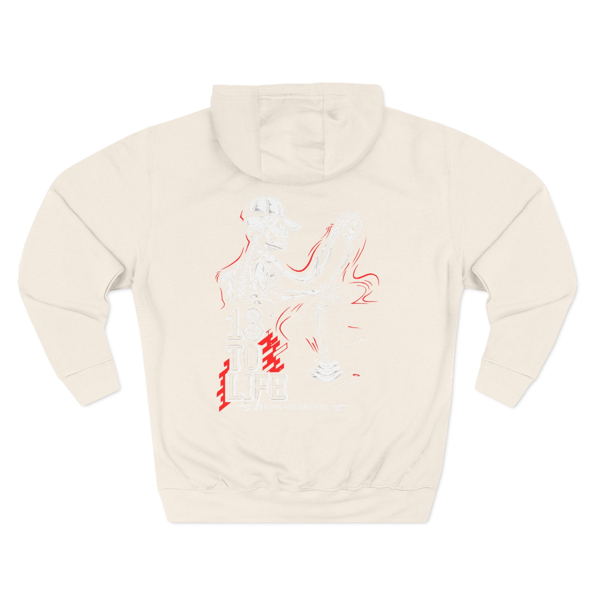 Three-Panel Fleece Hoodie