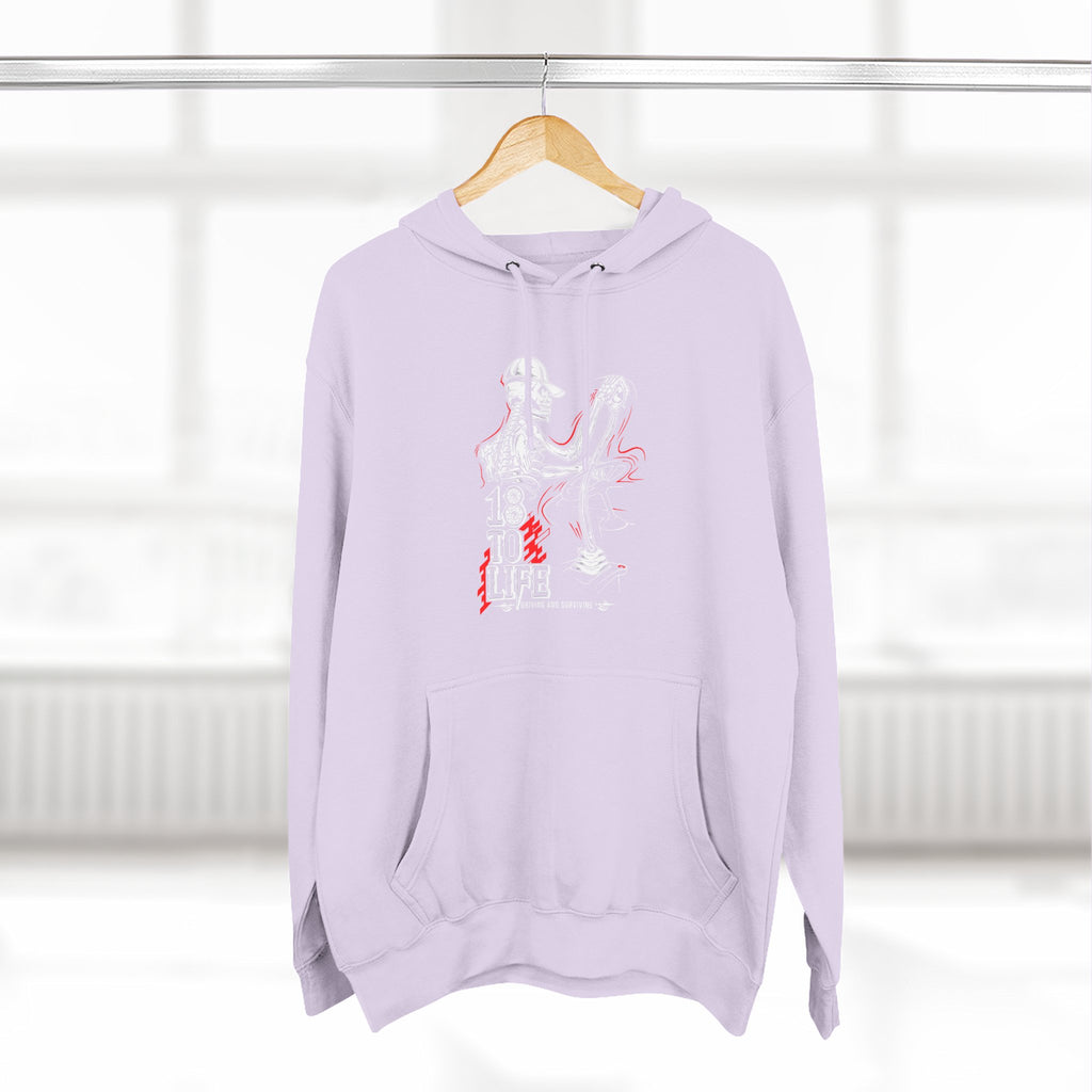 Three-Panel Fleece Hoodie